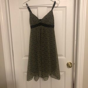 Black and yellow flower dress